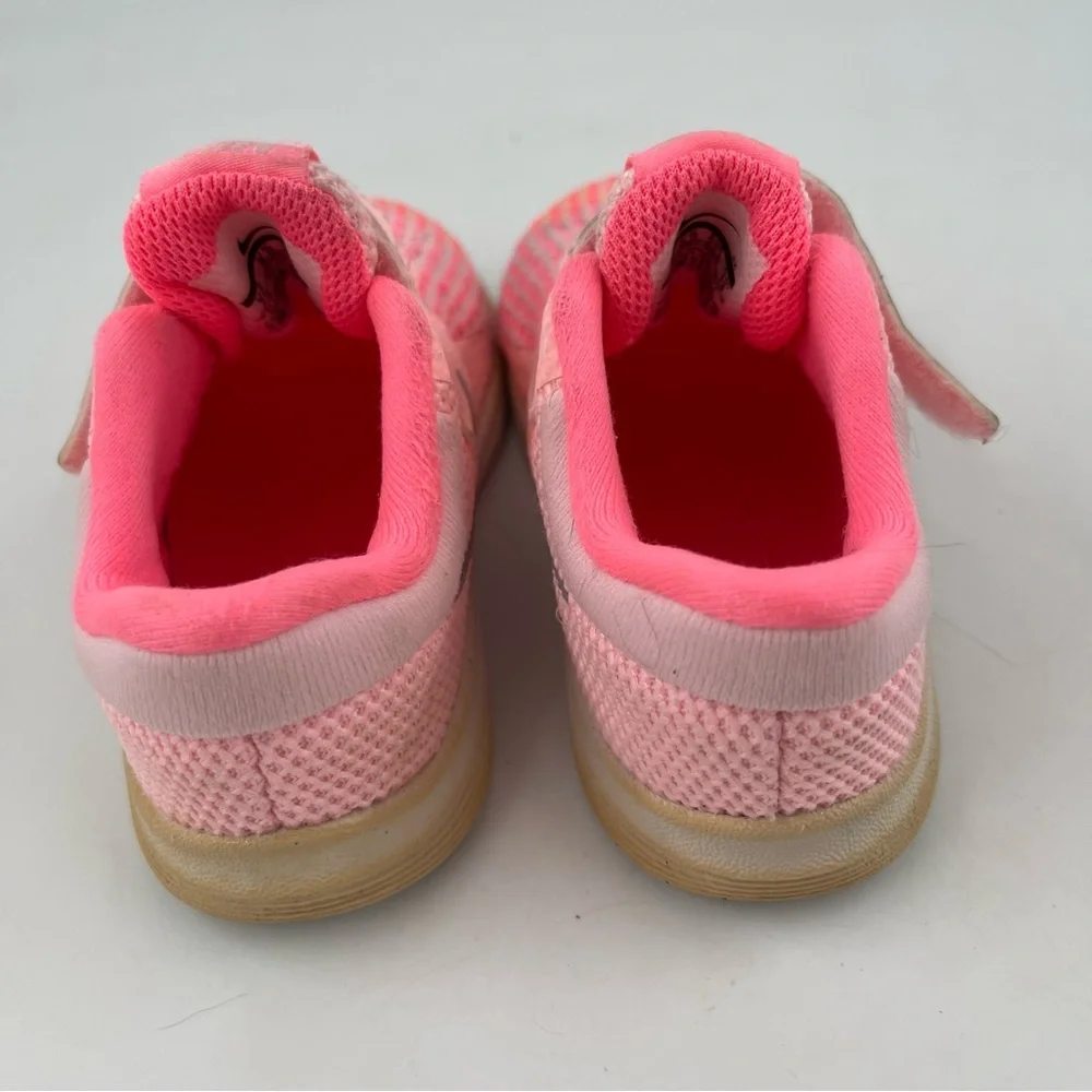 Nike Girl’s Revolution 4 - SZ 7C - Pink Hook & Loop Mesh Sneakers Shoes